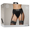 Ouch! Porte-Jarretelles vibrant Strap-On Thong Garters Noir